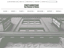 Tablet Screenshot of portlandstage.org