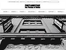 Tablet Screenshot of portlandstage.com